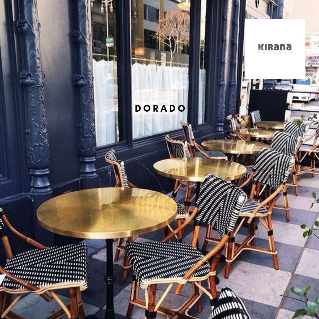 Efecto Dorado en muebles Kirana Lacados