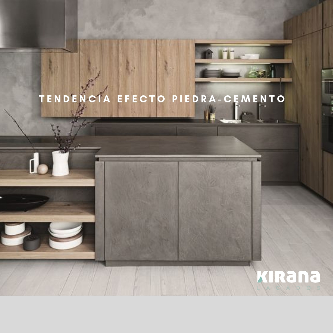 Efecto Piedra cemento - cocinas - Kirana Lacados